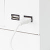 3 Tier Desk Organizer with USB Port - White